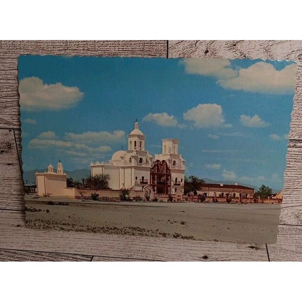 VTG Postcard San Xavier Mission Tucson Arizona‎ Ephemera Memorabilia Souvenir